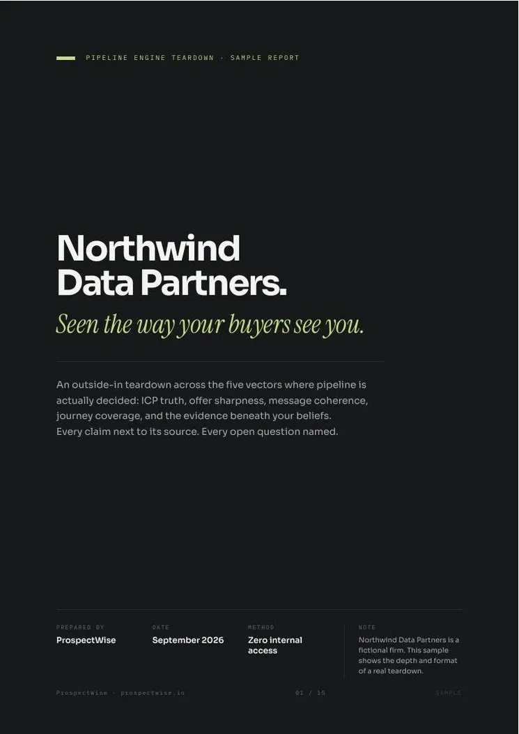 Northwind sample teardown cover page